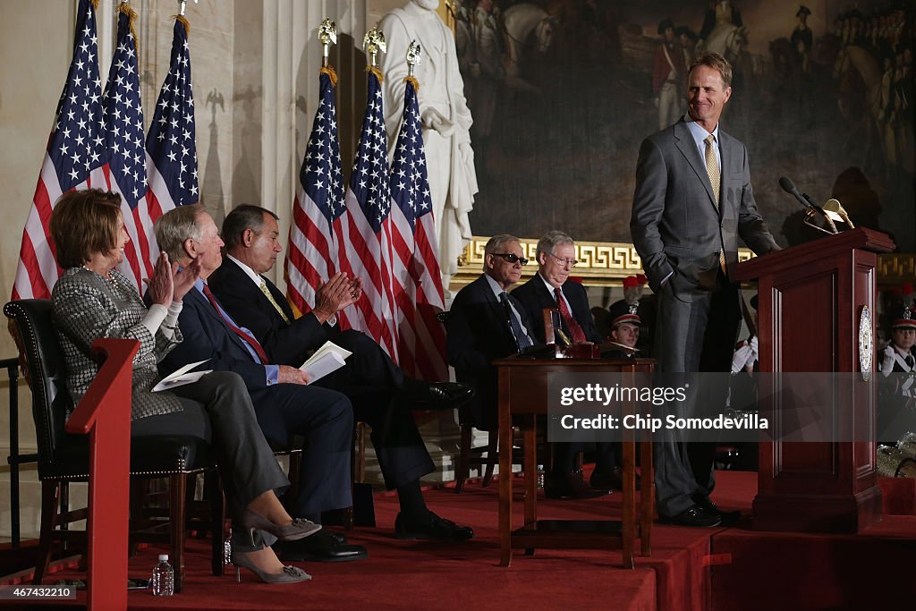 Congressional Gold Medal Presented To Golfer Jack Nicklaus On Capitol Hill