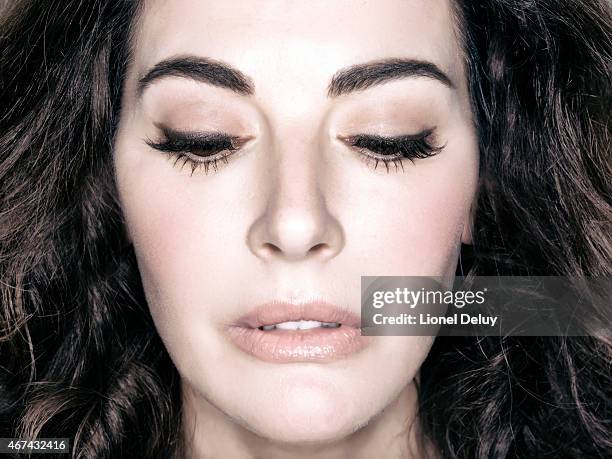 English journalist, broadcaster, television personality, gourmet, and food writer Nigella Lawson is photographed for The Taste on February 1, 2015 in...