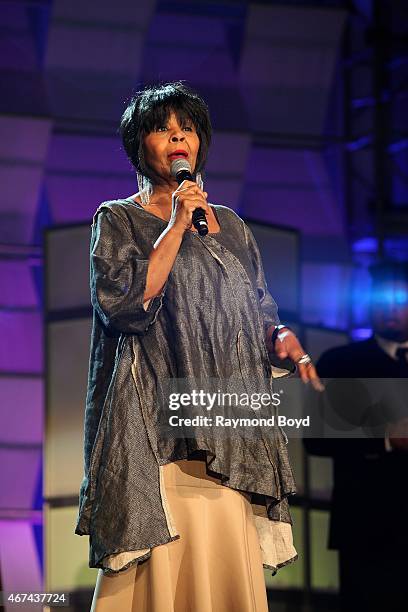 Singer Vanessa Bell Armstrong performs during the Allstate Gospel SuperFest 2015 at House Of Hope Arena on March 21, 2015 in Chicago, Illinois.