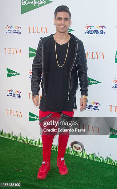 Singer Xriz attends 'Telva Children Awards 2015' party at Parque de Atracciones on March 24, 2015 in Madrid, Spain.