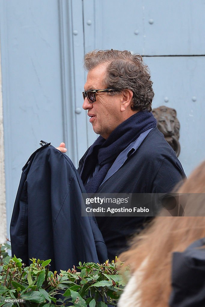 Rome Celebrity Sightings Mario Testino-  March 24, 2015