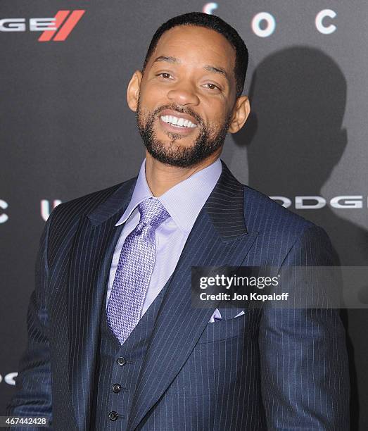 Actor Will Smith arrives at the Los Angeles Premiere "Focus" at TCL Chinese Theatre on February 24, 2015 in Hollywood, California.