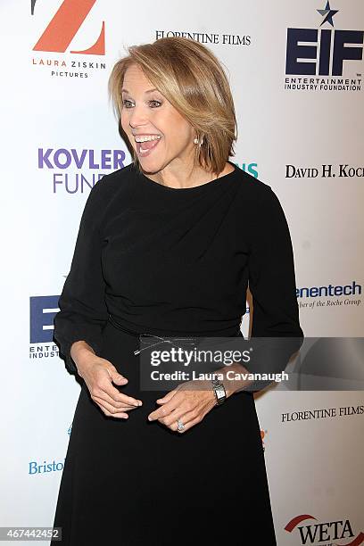 Katie Couric attends "Cancer: The Emperor of All Maladies" New York Screening at Jazz at Lincoln Center on March 24, 2015 in New York City.