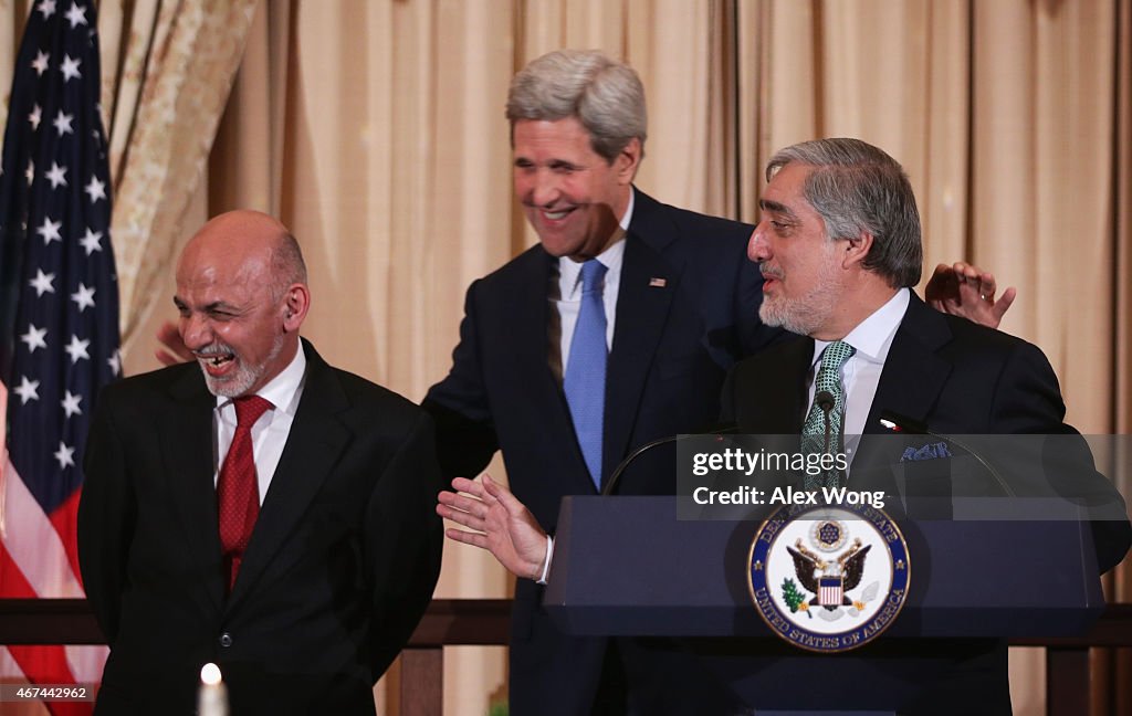 Secretary Of State John Kerry Hosts Dinner For Afghanistan's President Ghani