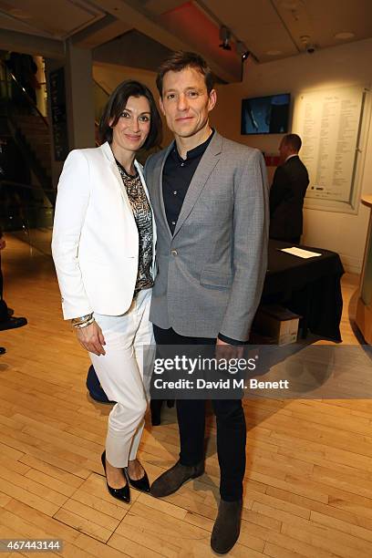 Ben Shephard and wife Annie Perks attend the after party following the press night performance of "Northern Ballet's The Great Gatsby" at Sadler's...