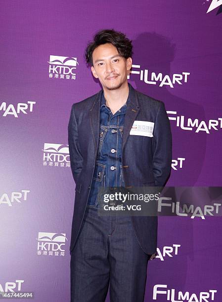 Actor Chang Chen promotes "Port Of Call" Press Conference during the Hong Kong International Film Festival 2015 on March 24, 2015 in Hong Kong, China.