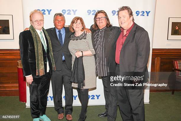 Peter Asher, Vince Calandra, Freda Kelly, Billy J Kramer and Martin Lewis attend A Special Evening With "Friends Of The Beatles" at 92nd Street Y on...