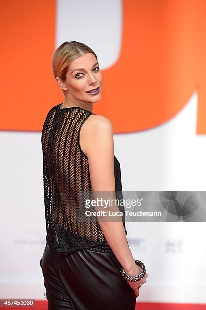 Annika Gassner attends the German premiere of the film 'Der Nanny' at CineStar on March 24, 2015 in Berlin, Germany.