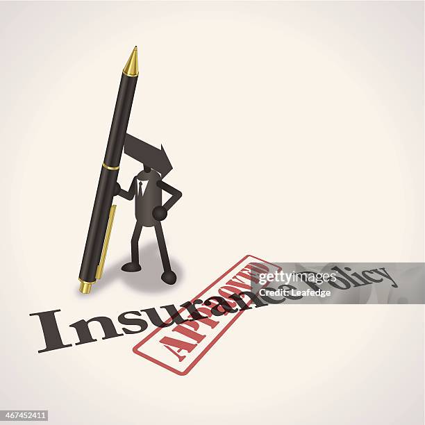 insurance policy - valuable painting protected stock illustrations