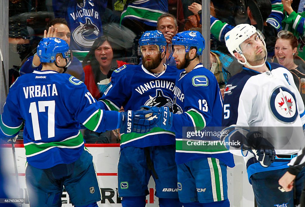 Winnipeg Jets v Vancouver Canucks