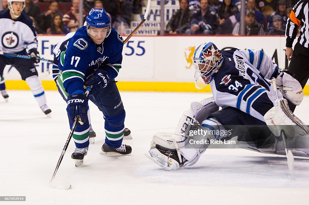 Winnipeg Jets v Vancouver Canucks
