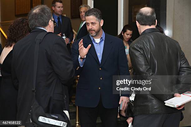 Publisher Tony Lyons attends the New York City screening of 'Trace Amounts' at New York University School of Law Tishman Auditorium on March 24, 2015...