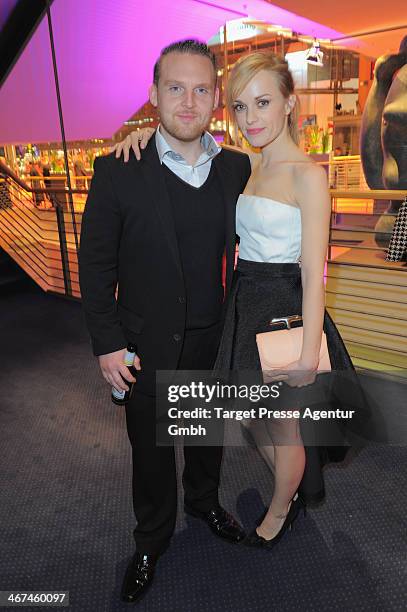 Axel Stein and Frederike Kempter attend the Opening Party of the 64th Berlinale International Film Festival on February 6, 2014 in Berlin, Germany.