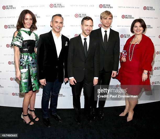 Net-a-Porter president Alison Loehnis, SVP of Marketing at Target Rick Gomez, fashion designers Peter Pilotto and Christopher De Vos, and VP of...