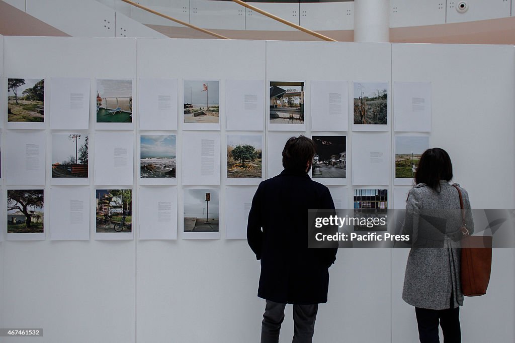 An exhibition of "Border Crossings. Global Mobility" during...