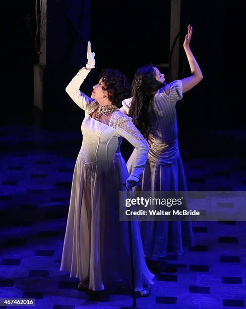 Chita Rivera and Michelle Veintimilla perform 'Love and Love Alone' from 'The Visit' at The Lyceum Theater on March 24, 2015 in New York City.