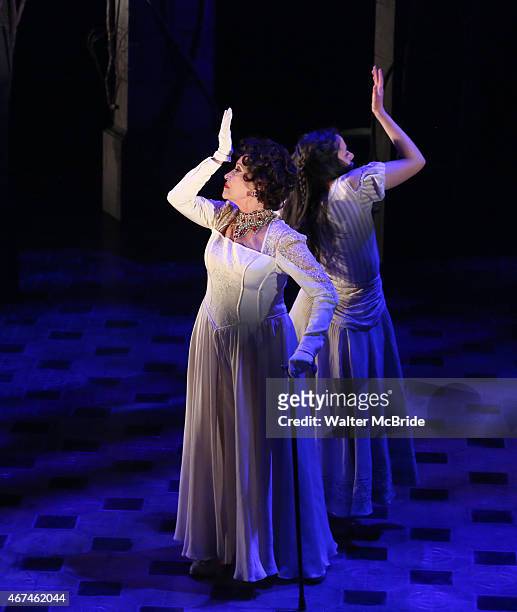 Chita Rivera and Michelle Veintimilla perform 'Love and Love Alone' from 'The Visit' at The Lyceum Theater on March 24, 2015 in New York City.