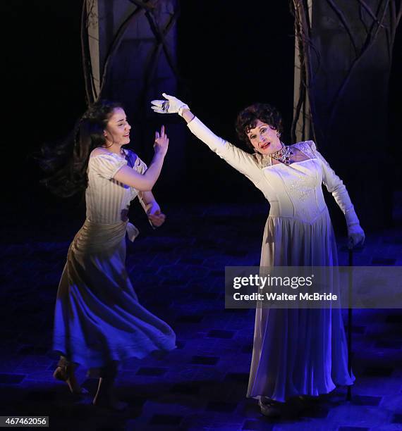 Chita Rivera and Michelle Veintimilla perform 'Love and Love Alone' from 'The Visit' at The Lyceum Theater on March 24, 2015 in New York City.