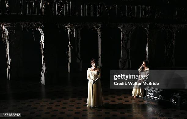 Chita Rivera and Michelle Veintimilla perform 'Love and Love Alone' from 'The Visit' at The Lyceum Theater on March 24, 2015 in New York City.