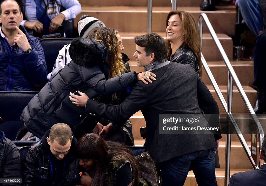 Celebrities Attend Los Angeles Kings Vs New York Rangers Game - March 24, 2015