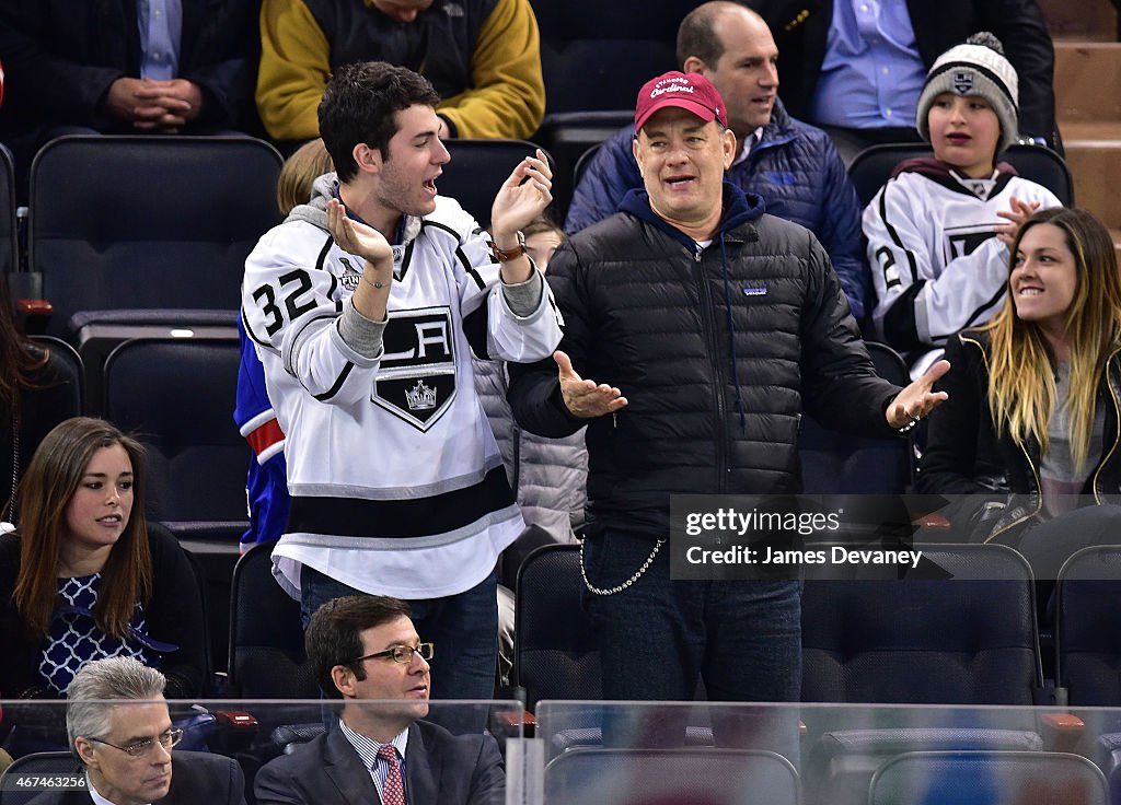 Celebrities Attend Los Angeles Kings Vs New York Rangers Game - March 24, 2015