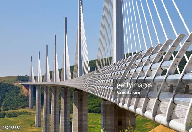 millau bridge, united kingdom - millau viaduct stock pictures, royalty-free photos & images