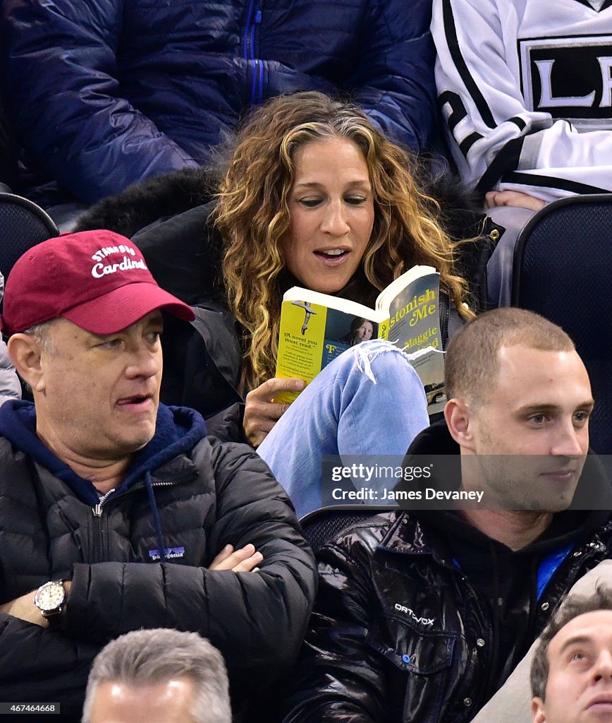 Celebrities Attend Los Angeles Kings Vs New York Rangers Game - March 24, 2015