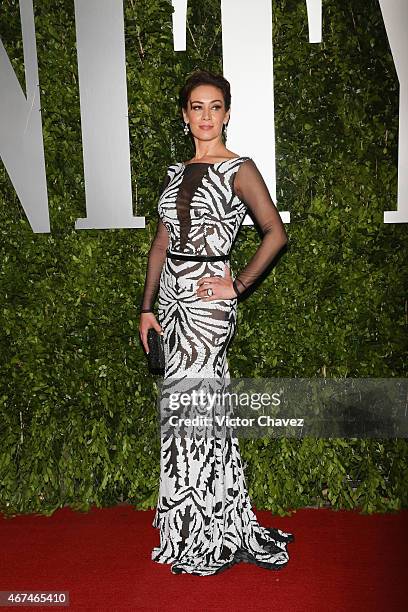 Anette Michel attends the Vanity Fair México magazine launch at Casa Del Lago on March 24, 2015 in Mexico City, Mexico.