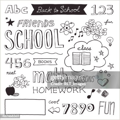 School Doodles — Vector Elements School Doodles — Vector Elements