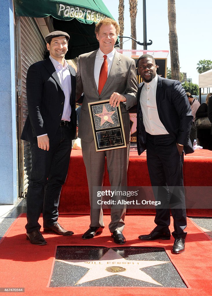 Will Ferrell Honored On The Hollywood Walk Of Fame