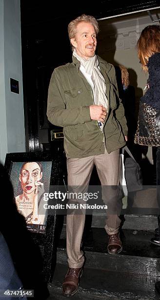 Matthew Modine is seen leaving the Voena Gallery, Mayfair on February 6, 2014 in London, England.