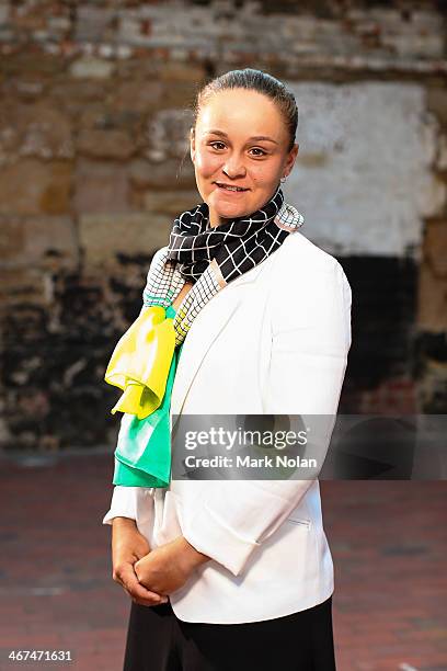 Ashleigh Barty of Australia poses for a portrait before the official dinner ahead of the Fed Cup Tie between Australia and Russia on February 6, 2014...