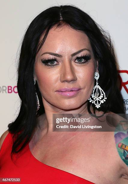 Model Elke The Stallion attends Babes for Boobs, a live bachelor auction benefiting the Los Angeles County affiliate of Susan G. Komen, at the El Rey...