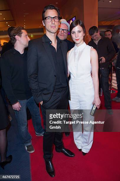 Aylin Tezel and guest attend the Opening Party of the 64th Berlinale International Film Festival on February 6, 2014 in Berlin, Germany.