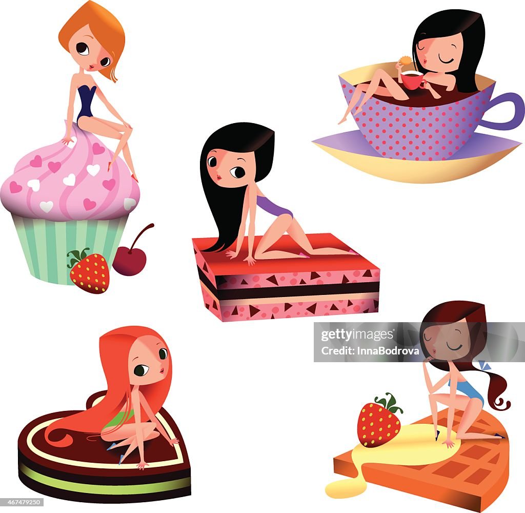 Pin-up girls and Large Cakes.