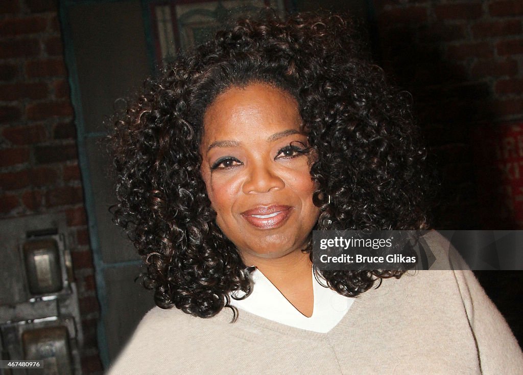 Celebrities Visit Broadway - March 24, 2015