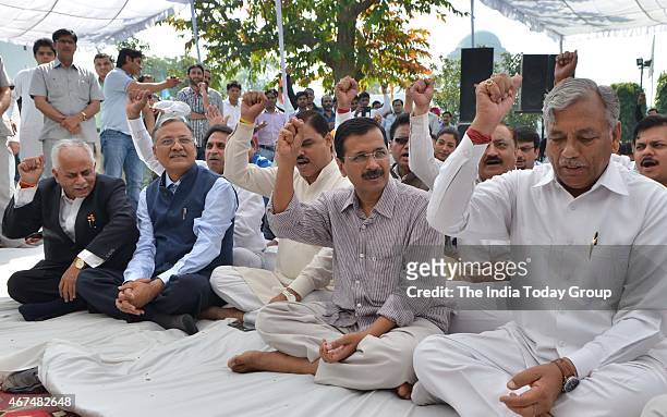 Delhi Chief Minister Arvind Kejriwal along with Minister and MLAs at a programme to pay tribute to Bhagat Singh on the occasion of his martyrdom day...