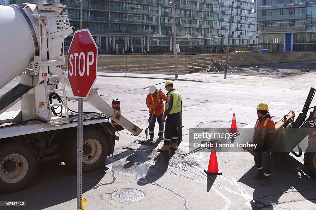 Repairing Sink Hole In Road