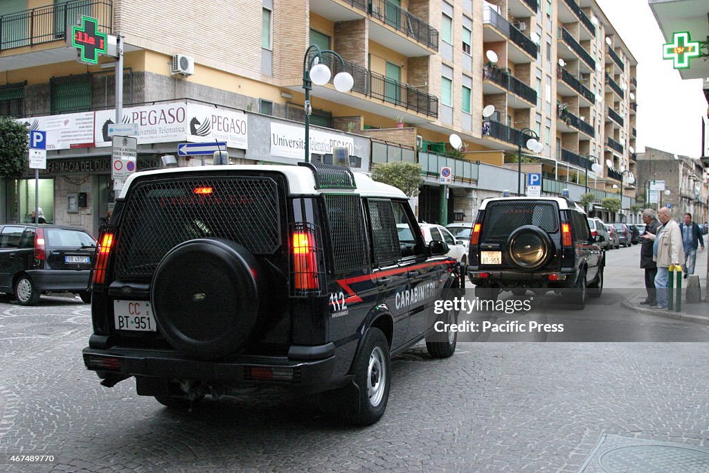 Protests in Acerra near Naples where the members of the...