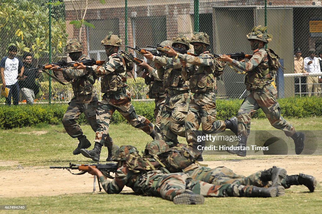 Army Mock Drill At Amity University