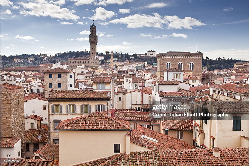 The rooftops of Florence from Giotto's Bell Tower.