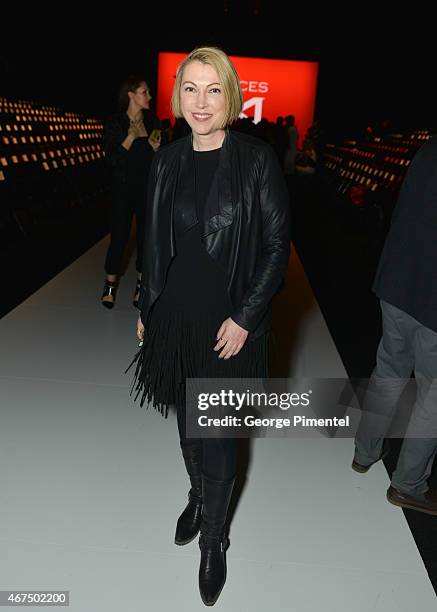 Lisa Tant attends World MasterCard Fashion Week Fall 2015 Collections Day 2 at David Pecaut Square on March 24, 2015 in Toronto, Canada.