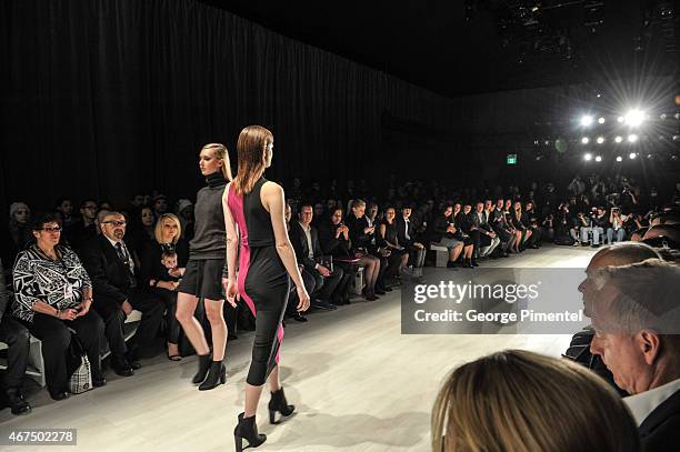 General view of World MasterCard Fashion Week Fall 2015 Collections Day 2 at David Pecaut Square on March 24, 2015 in Toronto, Canada.