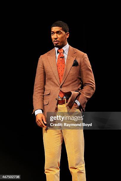 Actor Fonzworth Bentley on stage hosting the Allstate Gospel SuperFest 2015 at House Of Hope Arena on March 21, 2015 in Chicago, Illinois.