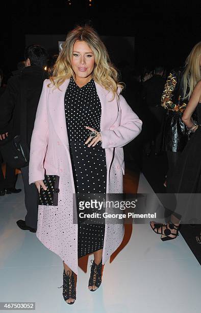 Jenna Bitove attends World MasterCard Fashion Week Fall 2015 Collections Day 2 at David Pecaut Square on March 24, 2015 in Toronto, Canada.