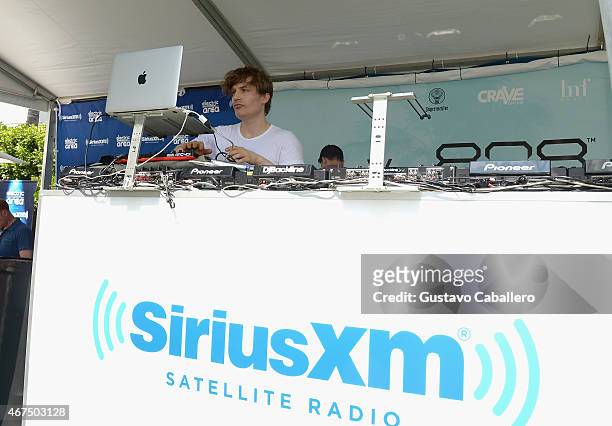Chris Malinchak performs at the SiriusXM's "UMF Radio" Broadcast Live from the Sirium XM Music Lounge at W Hotel on March 25, 2015 in Miami, Florida.