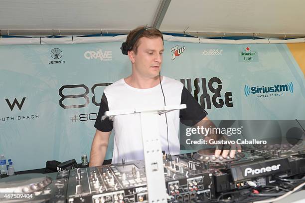 MaRLo performs at the SiriusXM's "UMF Radio" Broadcast Live from the SiriusXM Music Lounge at W Hotel on March 25, 2015 in Miami, Florida.