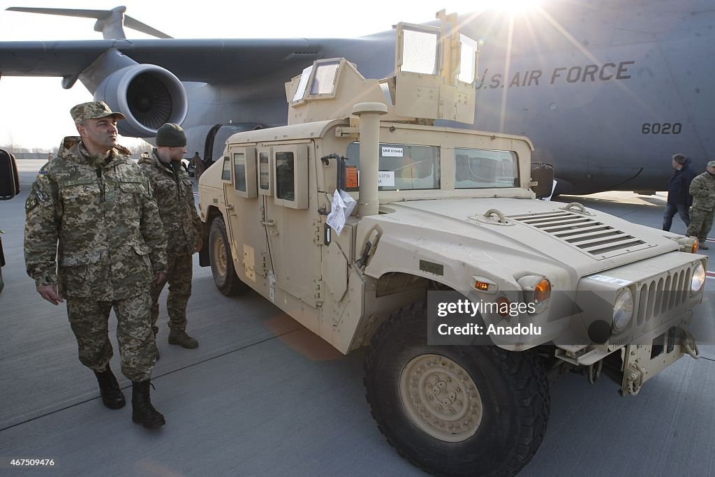 US hands over armored military vehicles to Ukraine