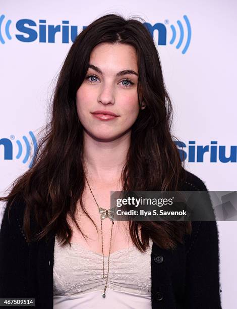 Actress Rainey Qualley visits the SiriusXM Studios on March 25, 2015 in New York City.