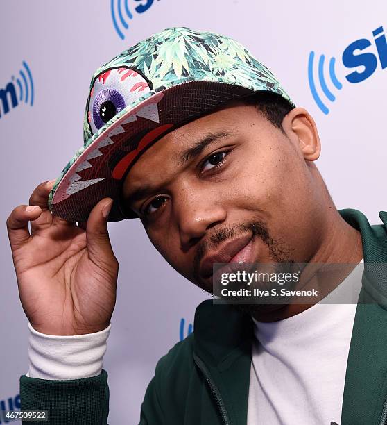 Musician Charles Hamilton visits the SiriusXM Studios on March 25, 2015 in New York City.